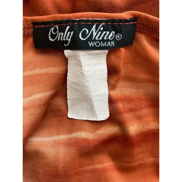 Only Nine Woman Orange Ombre Tunic Blouse- Size 1X - Picture 3 of 3